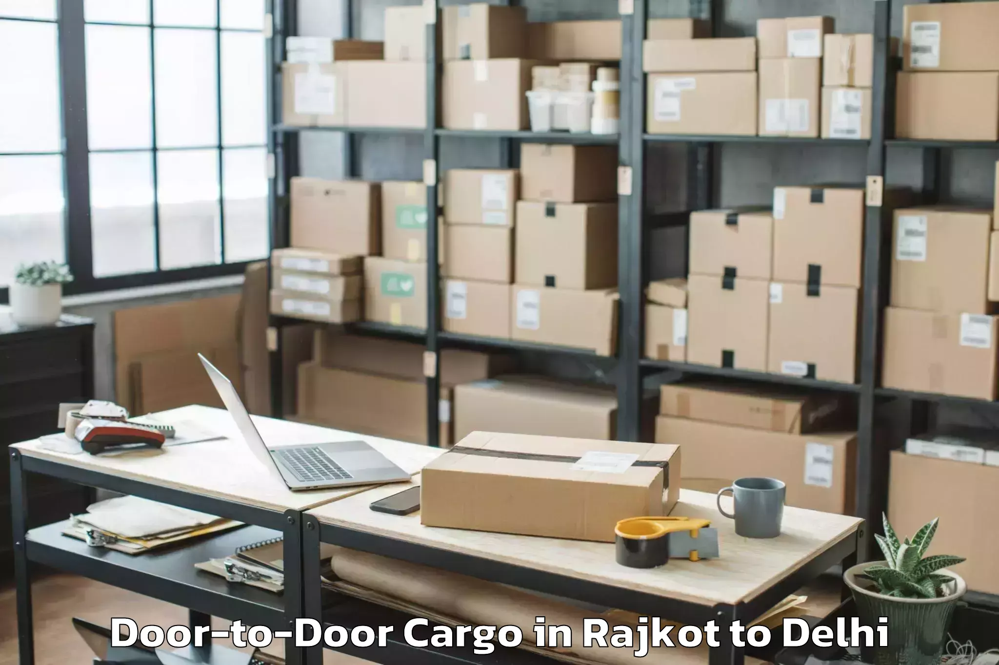 Efficient Rajkot to Delhi Door To Door Cargo